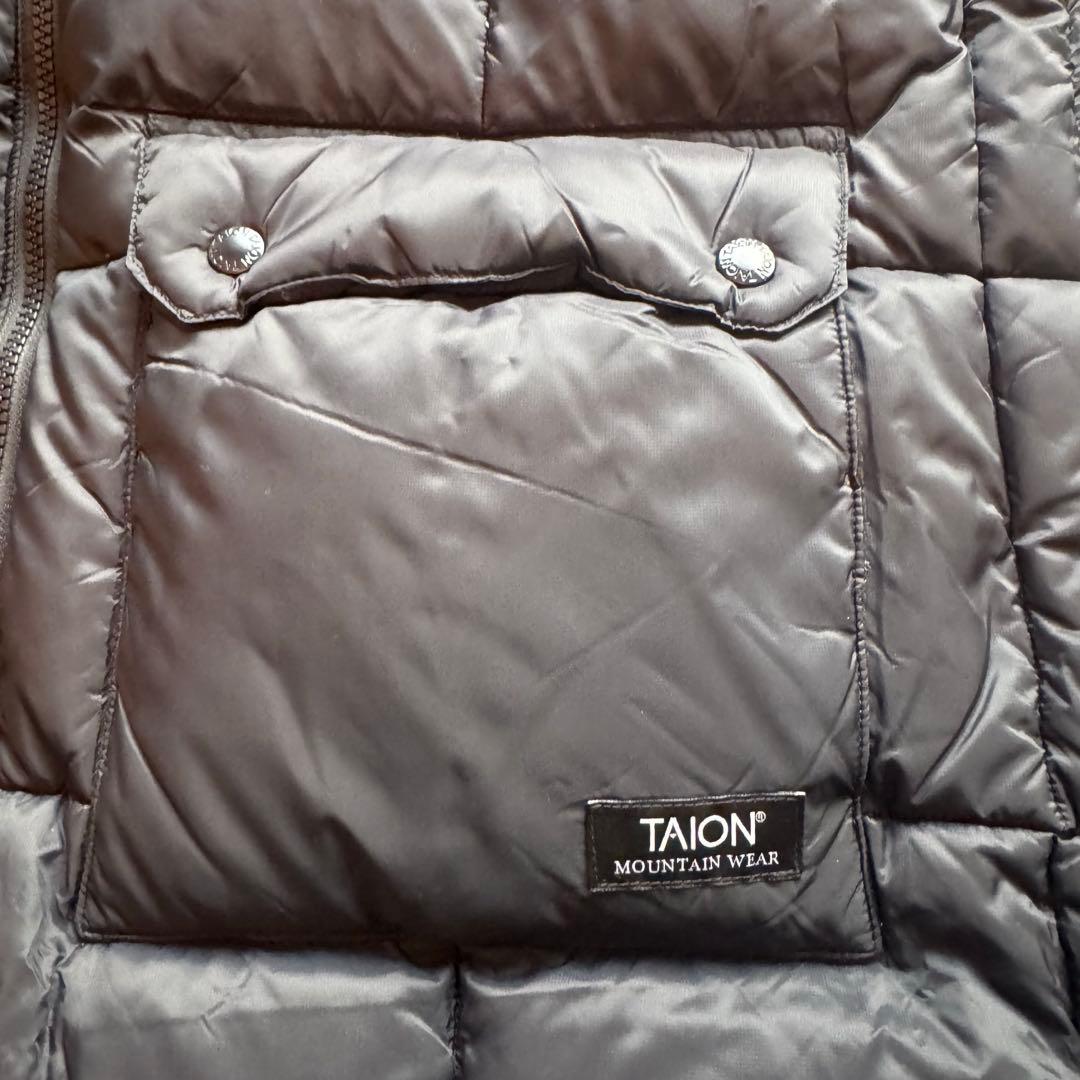 新品　完売品TAION マウンテンパッカブル ボリューム ダウンコート 黒　L