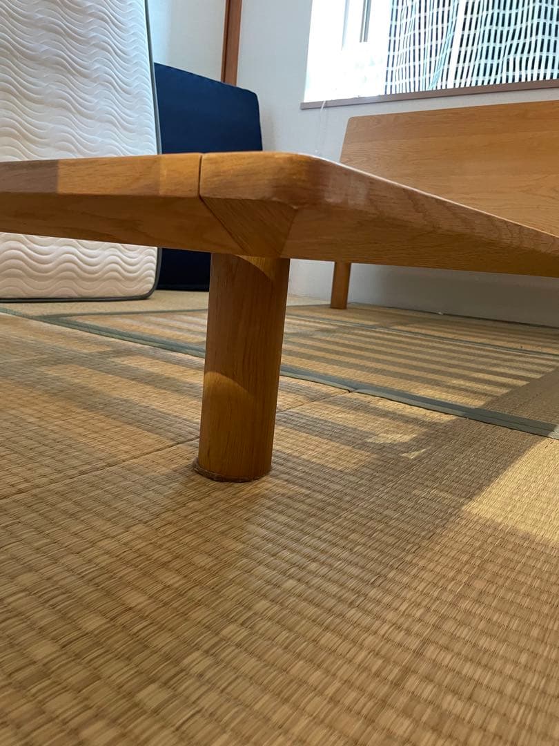 【送料込み】無印良品 木製ベッドフレーム/セミダブル/ヘッドボード付き