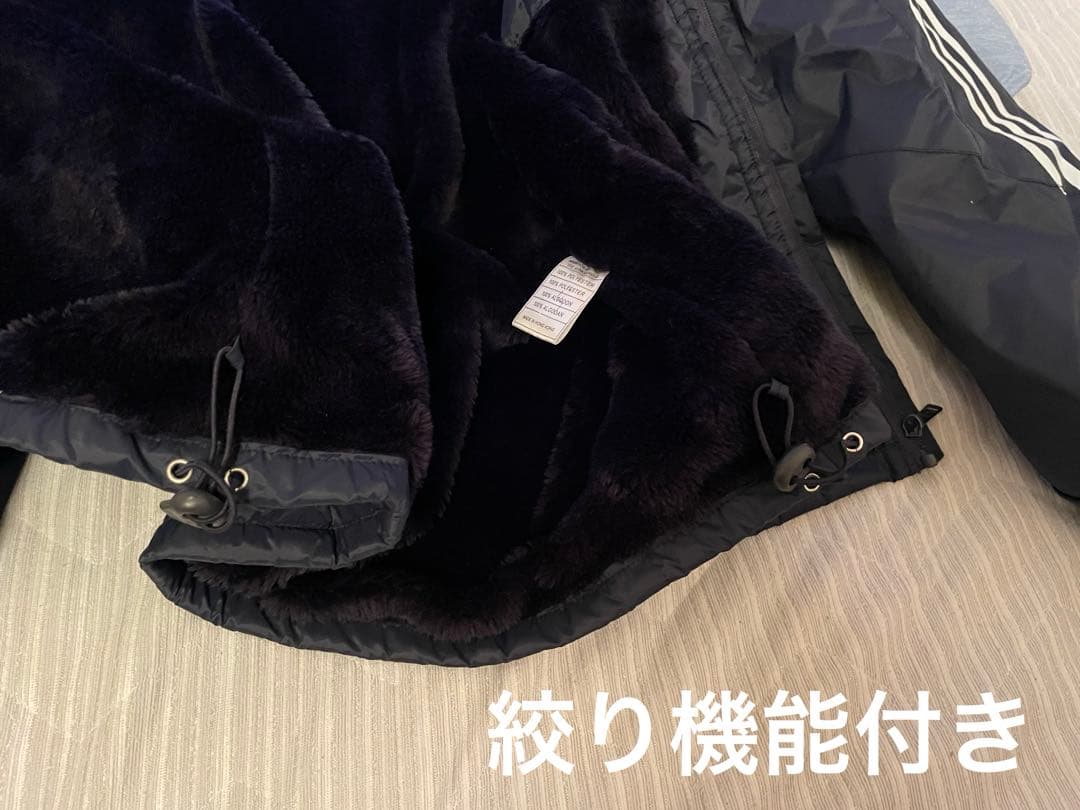 ヴィンテージ adidas ベンチコート 裏ボア ドカジャン レトロ 激レア