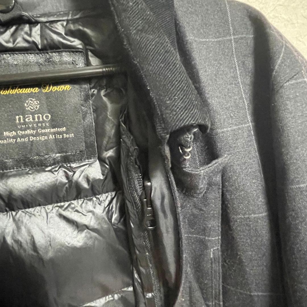 ナノユニバース ステンカラー 西川ダウン 2way ライナー 取付可