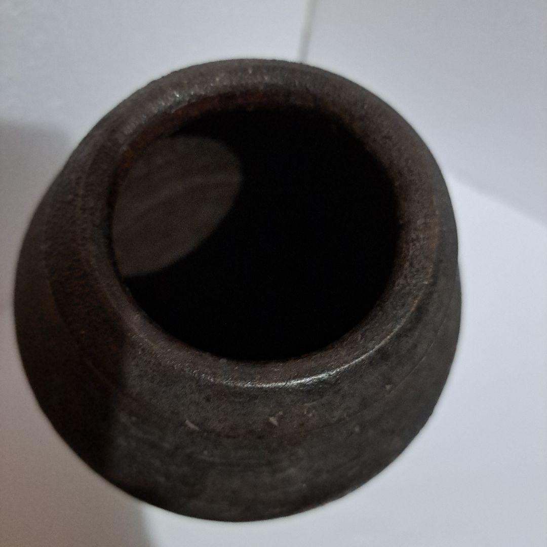 初代 木津宗詮作 古南蛮壺 拝領品 共箱 珍品壺