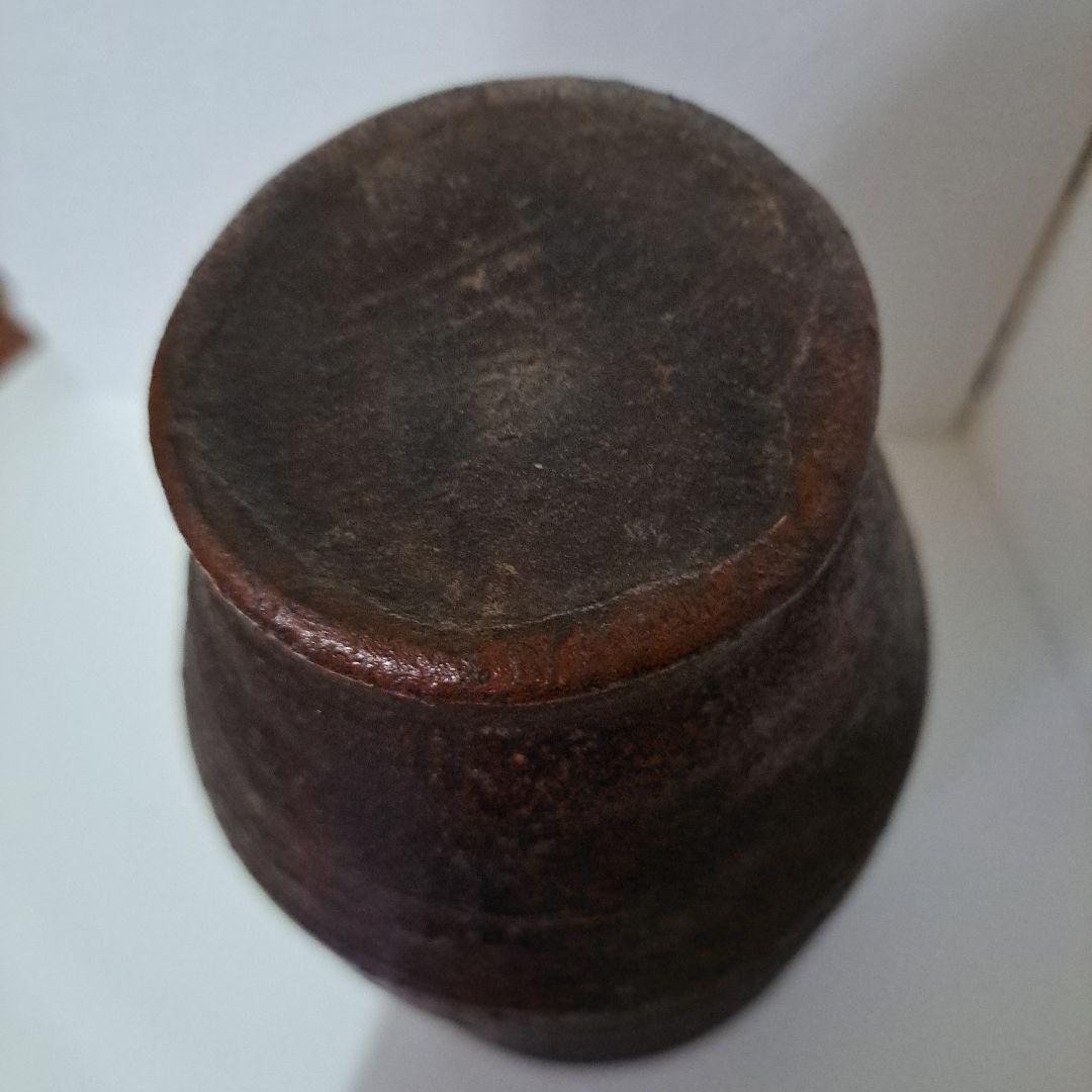 初代 木津宗詮作 古南蛮壺 拝領品 共箱 珍品壺