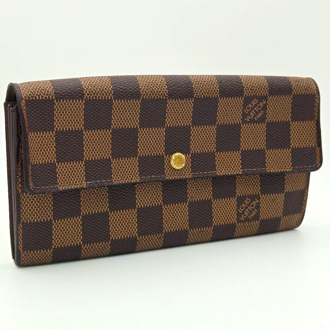 ルイヴィトン ポシェットポルトモネクレディ ポルトフォイユサラ ダミエ 長財布