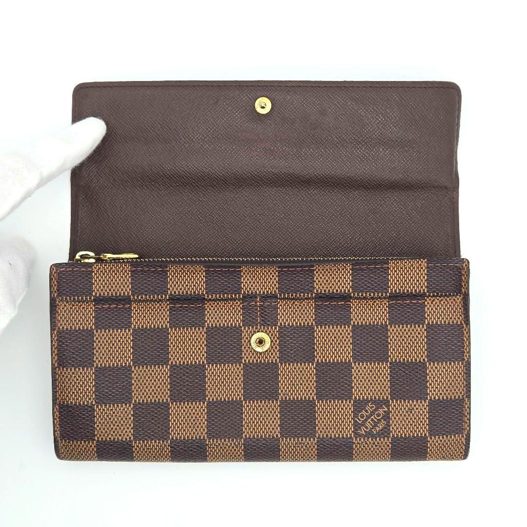 ルイヴィトン ポシェットポルトモネクレディ ポルトフォイユサラ ダミエ 長財布