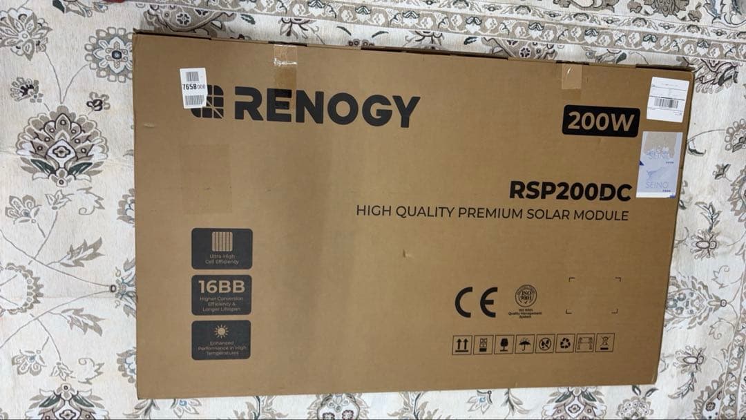 Renogy 200W 24V ソーラーパネル