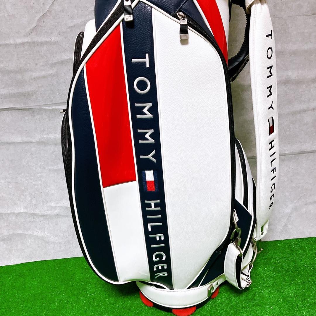   ゴルフ キャディバッグ トリコロール 9型 3点式