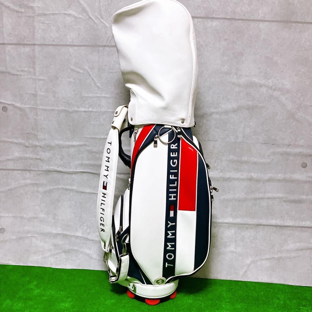   ゴルフ キャディバッグ トリコロール 9型 3点式