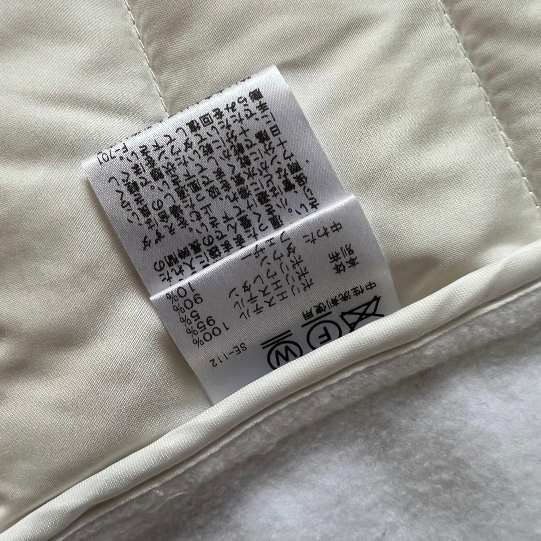 JUN&ROPE ジュンアンドロペ　ダウンジャケット　中綿　白　黒　L ゴルフ