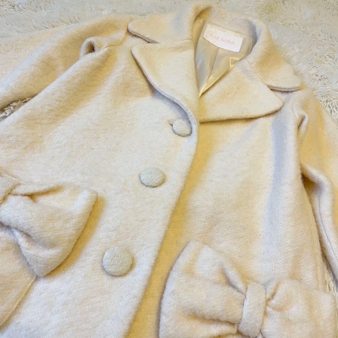 ジャケット・アウター LIZ LISA Cream Ribbon Coat Women Size 0