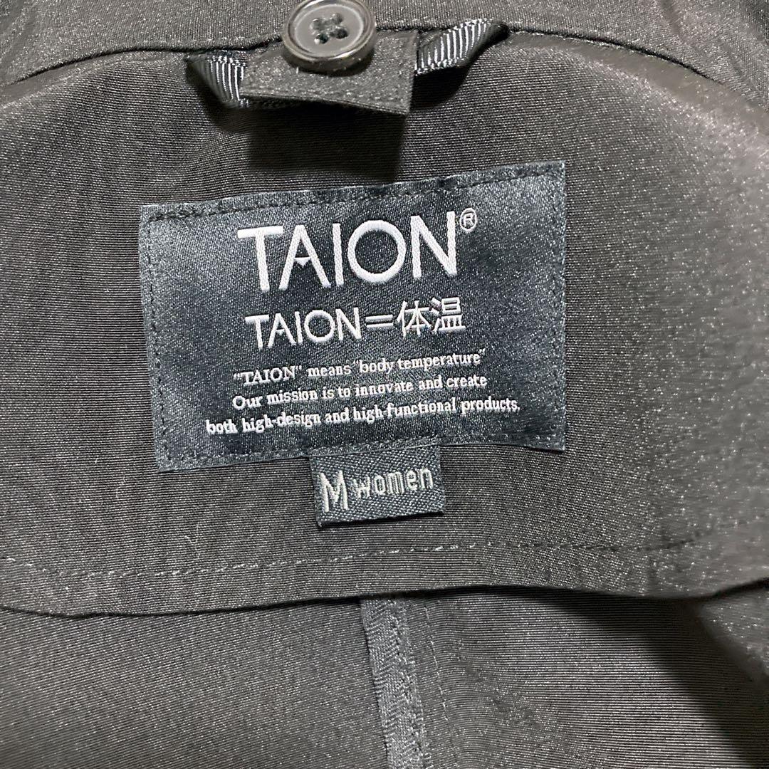 【新品タグ】TAION ステンカラーコート　ダウンジャケット　ブラック　М