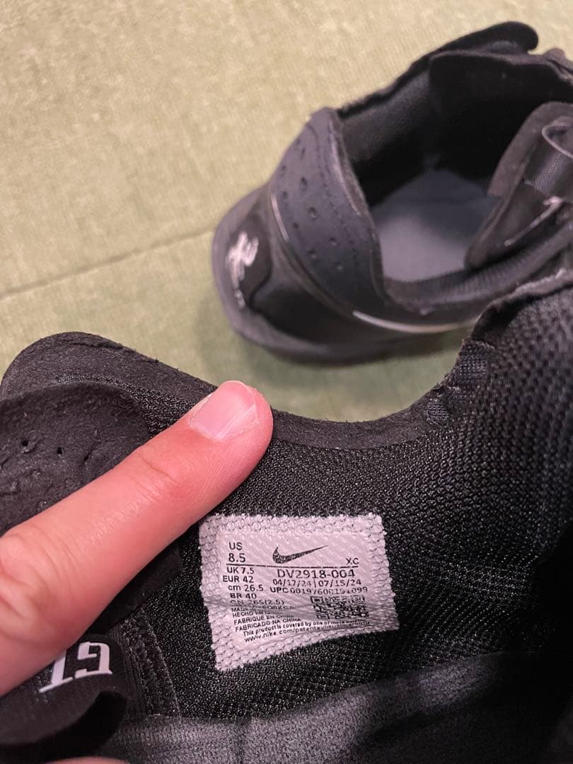 NIKE AIR ZOOM G.T. CUT3 26.5cm gtカット 黒