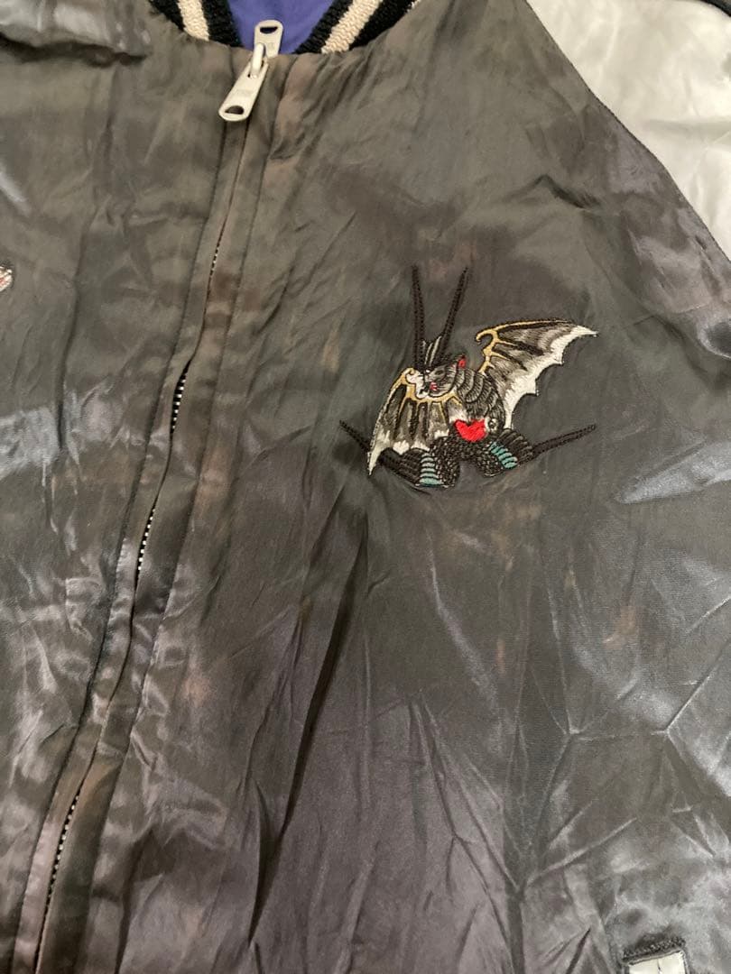 古着】スカジャン リバーシブル OZONE ROCKS(オゾンロックス) L - メルカリ