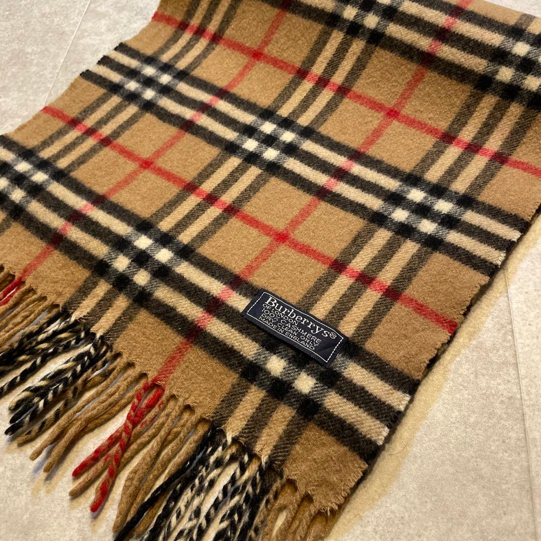 Burberry カシミア　100% ノバチェック　カマフラー　美品