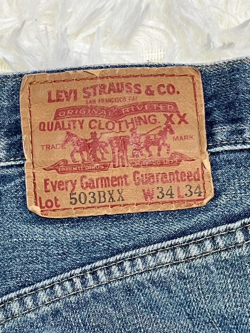 Levi's 90s503BXX ビックE 140周年記念モデル赤耳紙パッチ復刻