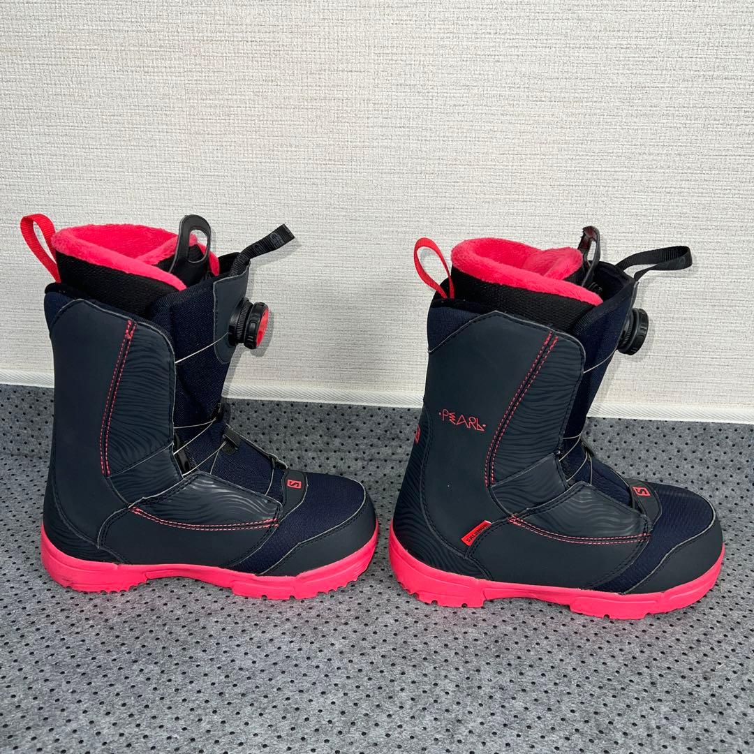 ２回使用 レディース 23cm SALOMON PEARL BOA ブーツ
