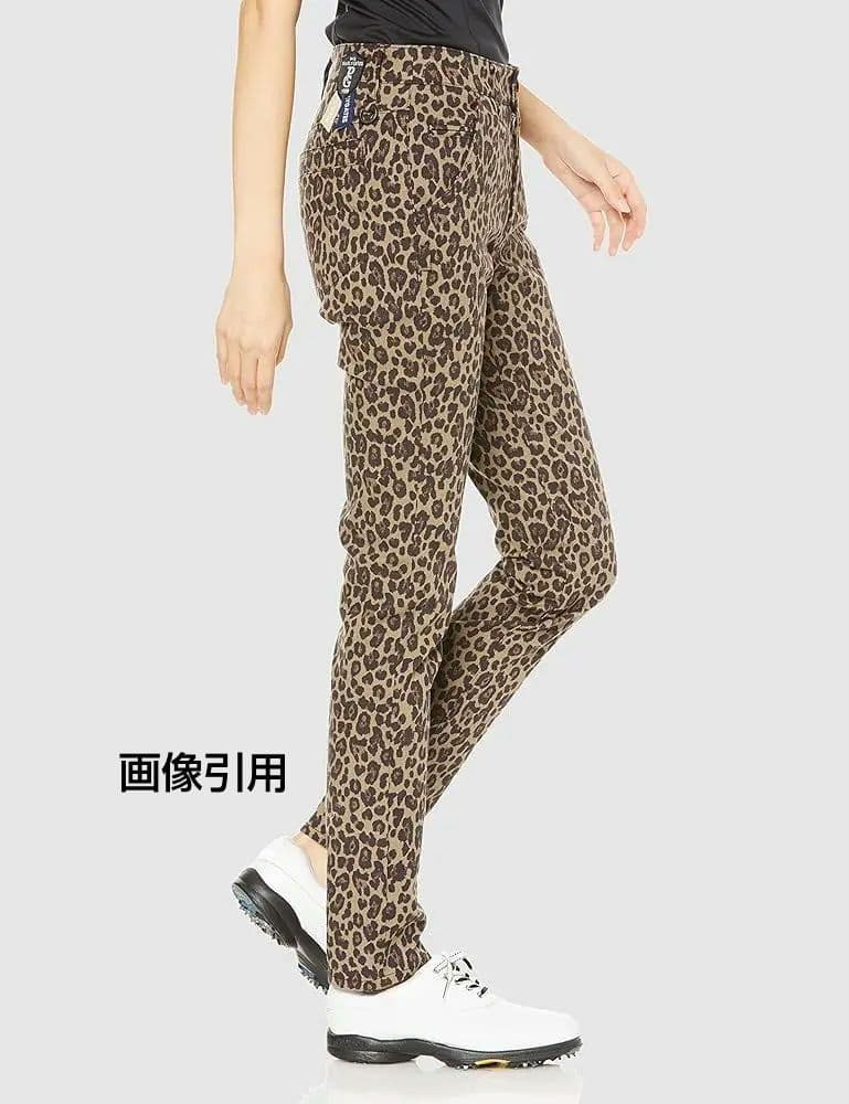 PEARLY GATES ヒョウ柄ゴルフパンツ サイズS ストレッチ素材