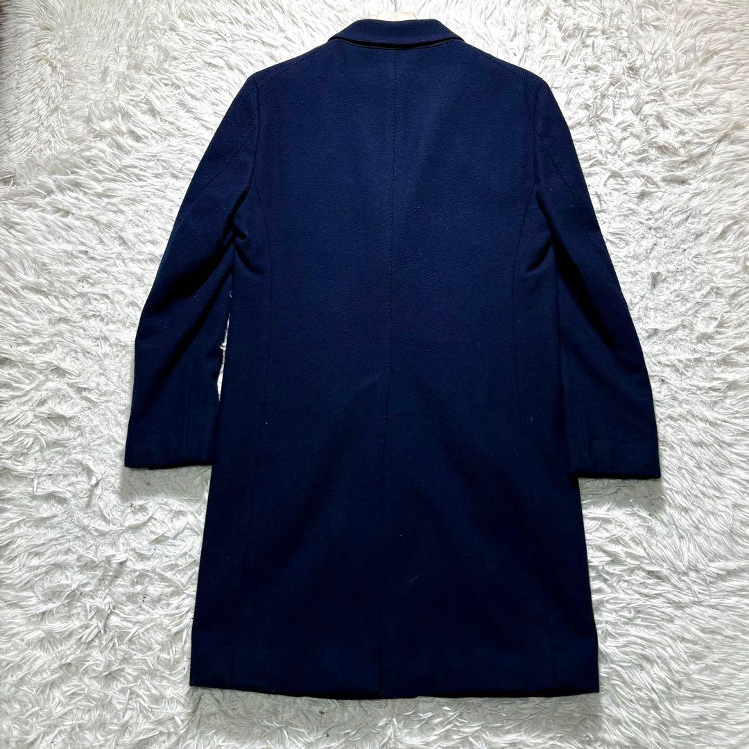 【美品】グリーンレーベル×ロロピアーナ　チェスターコート M ヘリンボーン