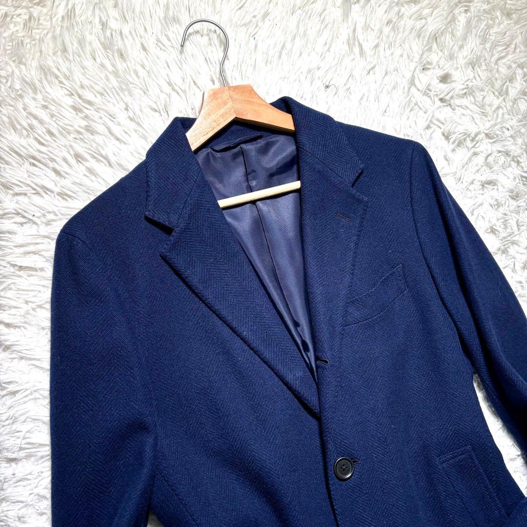 【美品】グリーンレーベル×ロロピアーナ　チェスターコート M ヘリンボーン