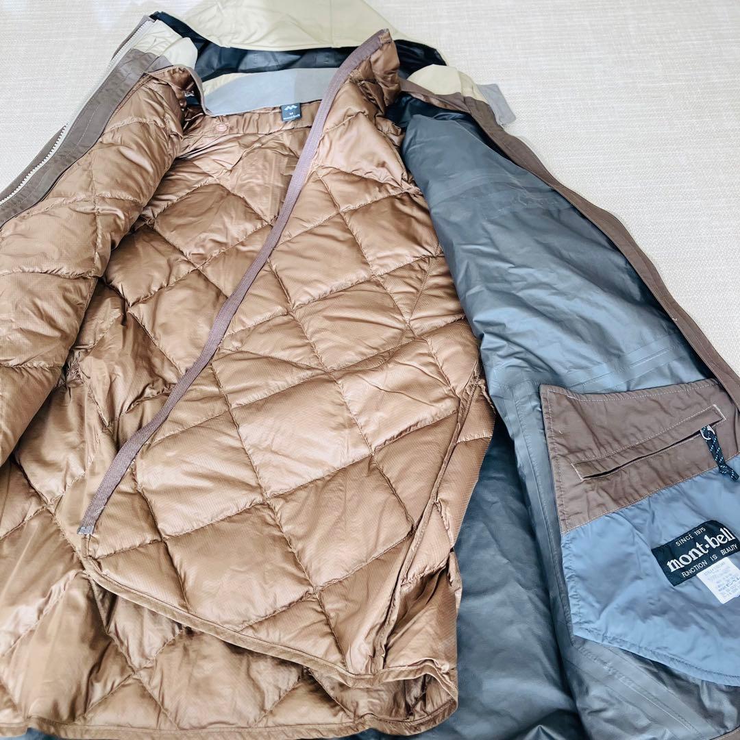 【美品】モンベル ヴェイルダウンパーカ ダウンライナー ゴアテックス 3WAY