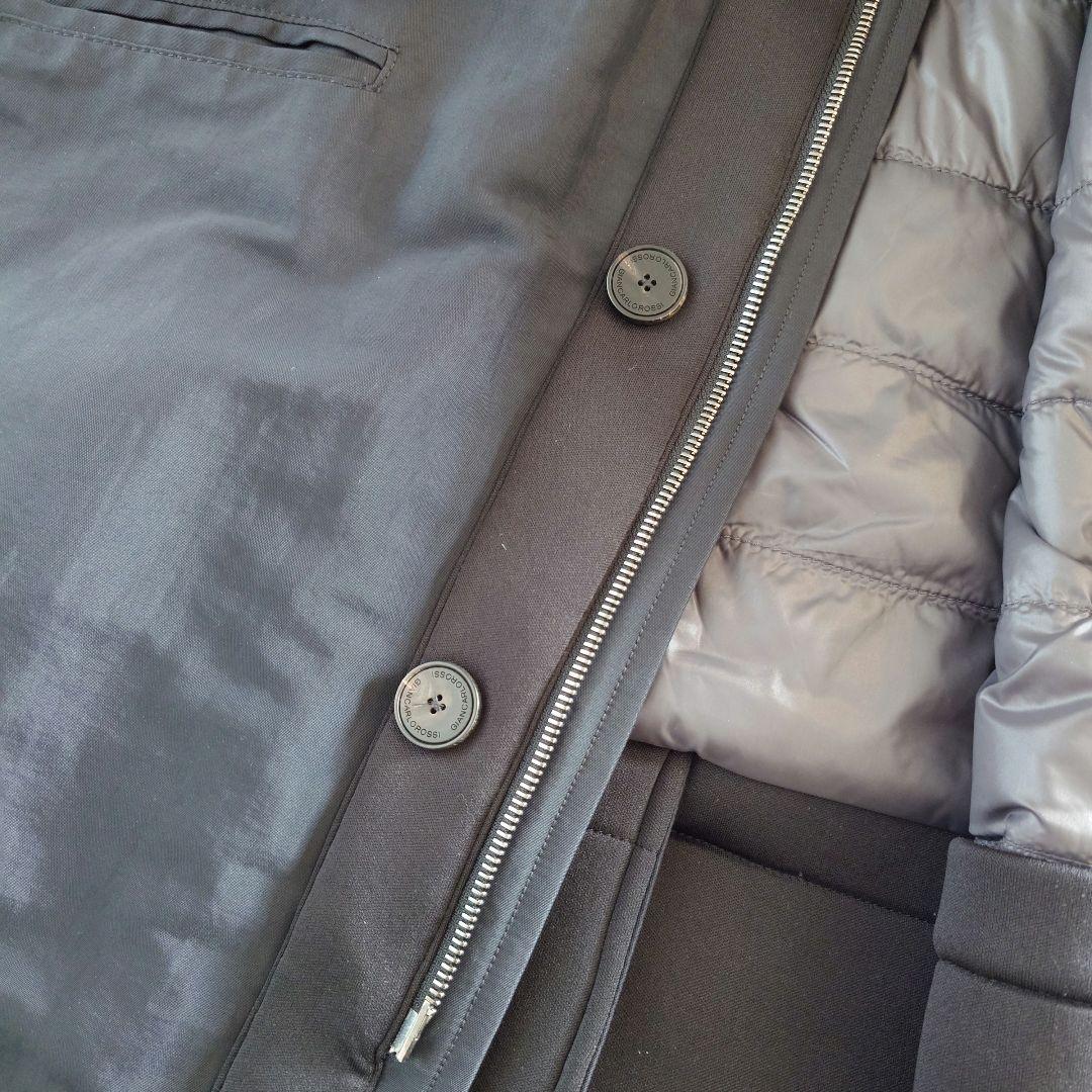 ジャンカルロロッシ　イタリア製　中綿　ボンディングモッズコート フードコート