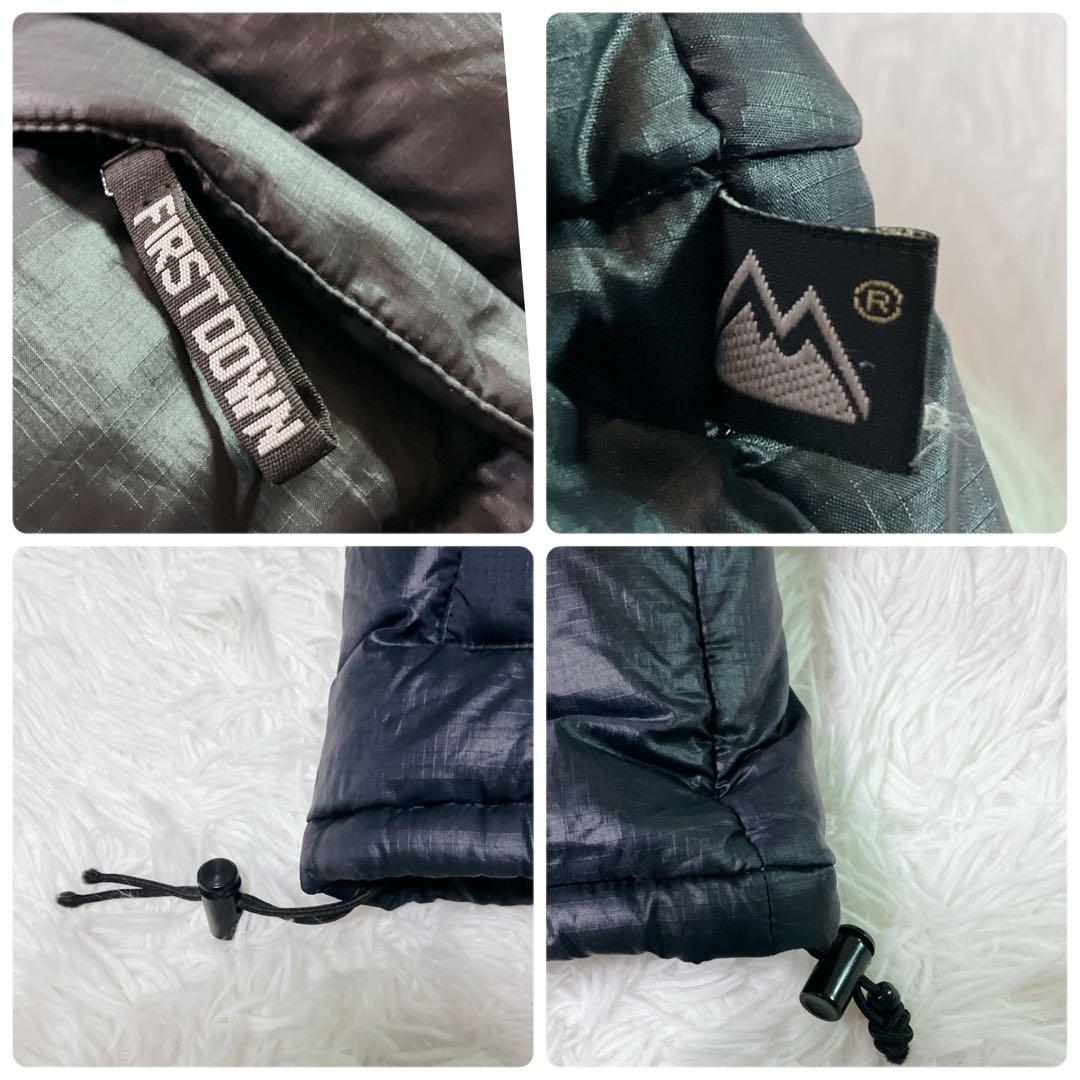 First Down ダウンジャケット 肉厚 ヌプシ ブラック　USA　極暖 黒