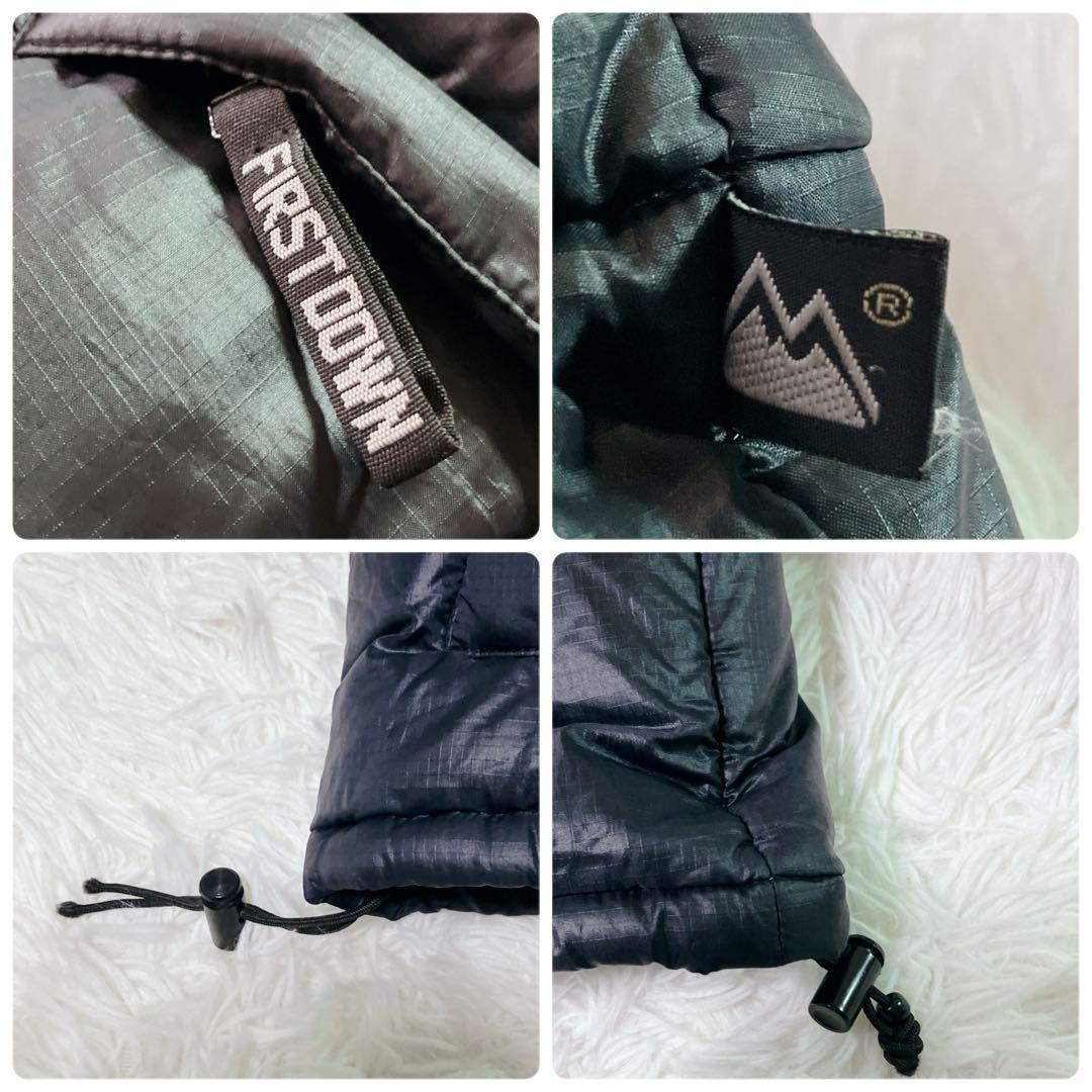 First Down ダウンジャケット 肉厚 ヌプシ ブラック　USA　極暖 黒