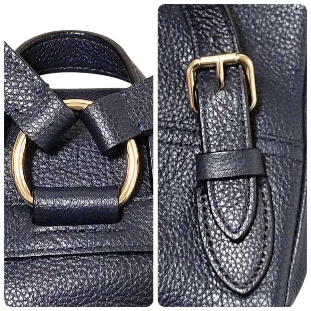 【極美品】 COACH コーチ ミニリュック ターンロック ネイビー 37581