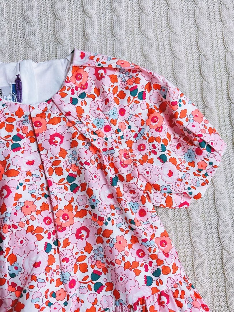 新品　Jacadi × LIBERTY コラボ 花柄　花柄 ワンピース　5A