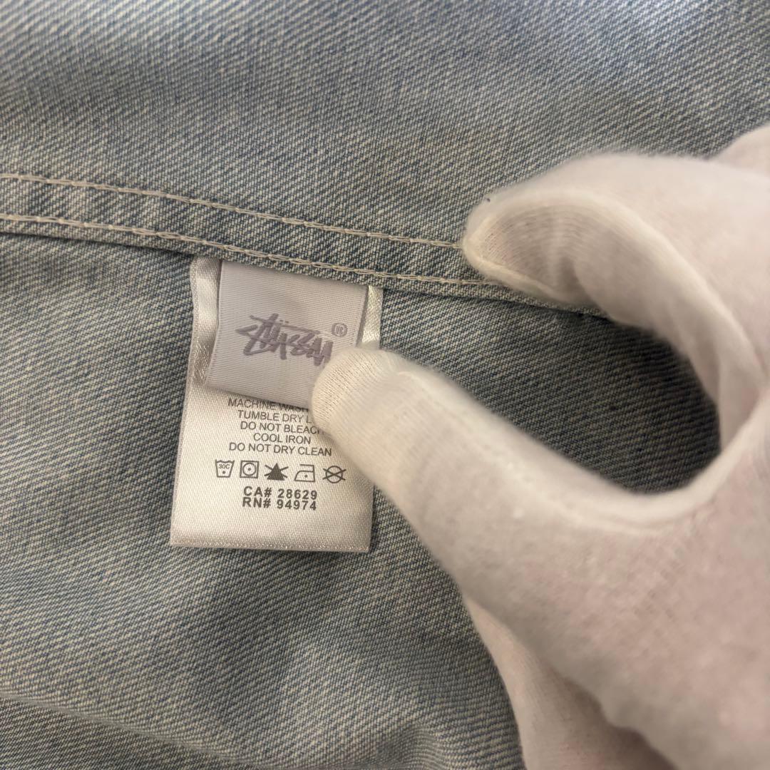 STUSSY ステューシー デニム モッズパーカーコート L 良品