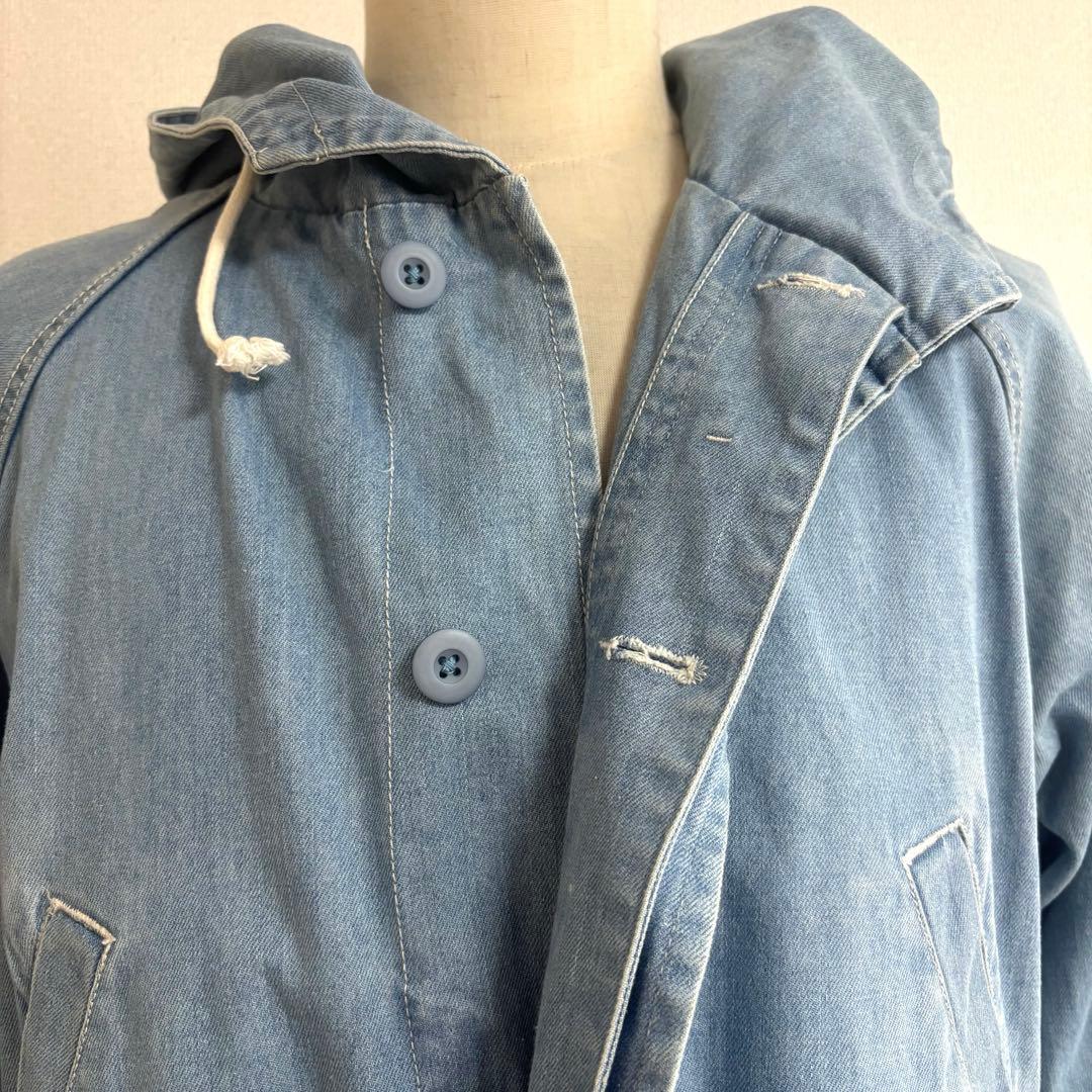 STUSSY ステューシー デニム モッズパーカーコート L 良品