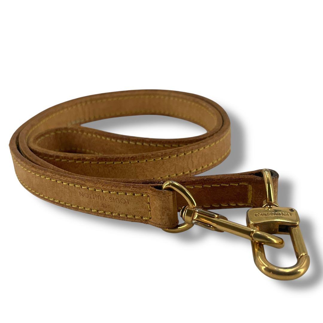 LOUIS VUITTON ショルダーストラップ　金具　ロゴ刻印　レザー