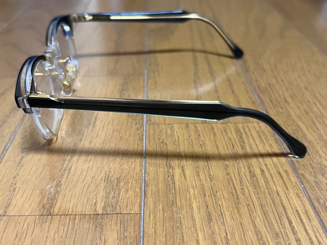 中古品 白山眼鏡 POST TWO-TONE ブルーxクリア - メルカリ