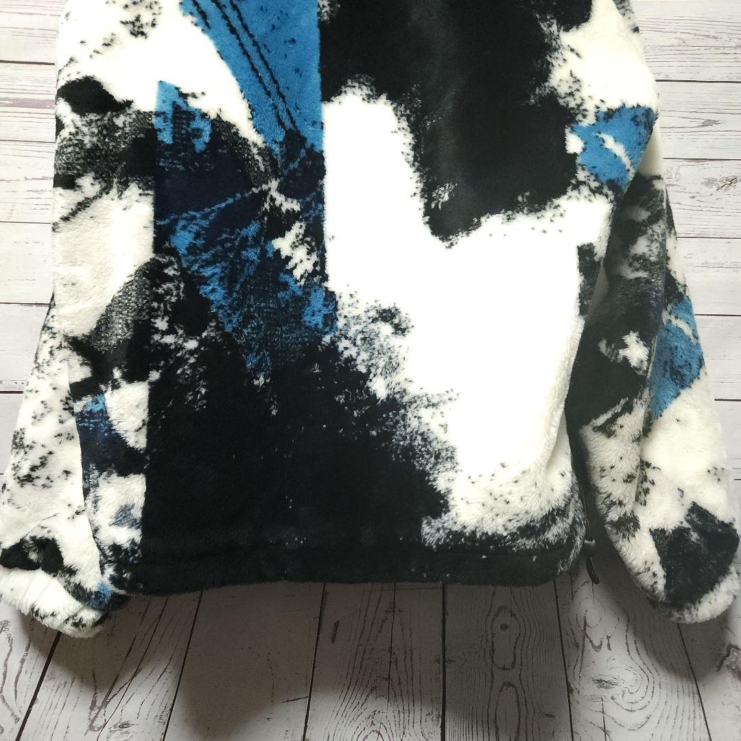 ZARA　ファージップアップスタンドカラージャケット　ホワイト系XL