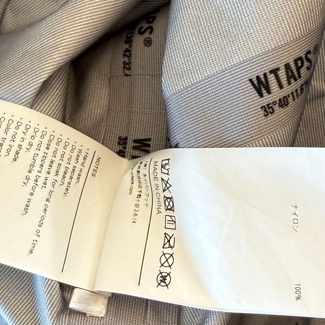 22ss WTAPS クロスボーン ナイロン コート ブラック 3ダブルタップス