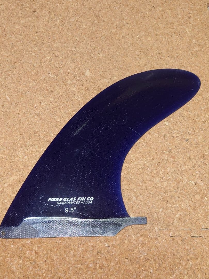 ロングボードセンターフィン FIBRE GLAS FIN CO. 9.5 中古)FIBRE GLAS