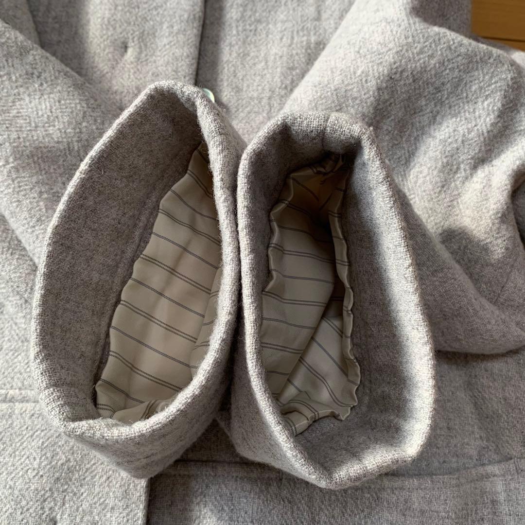 北欧暮らしの道具店　柔らかシルエットのノーカラーコート