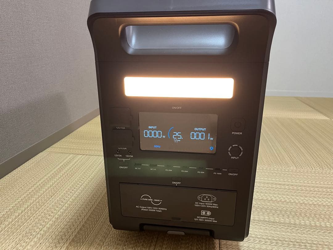 【新品未使用品】SolarPlay Q3600 ポータブル電源 3840Wh