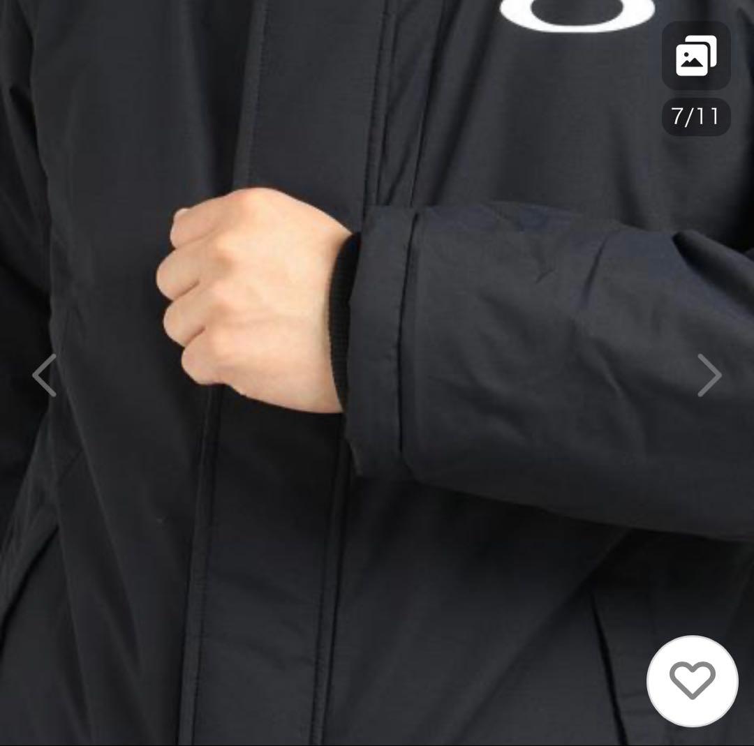美品　オークリー oakley ベンチコート 黒　ブラック　3L