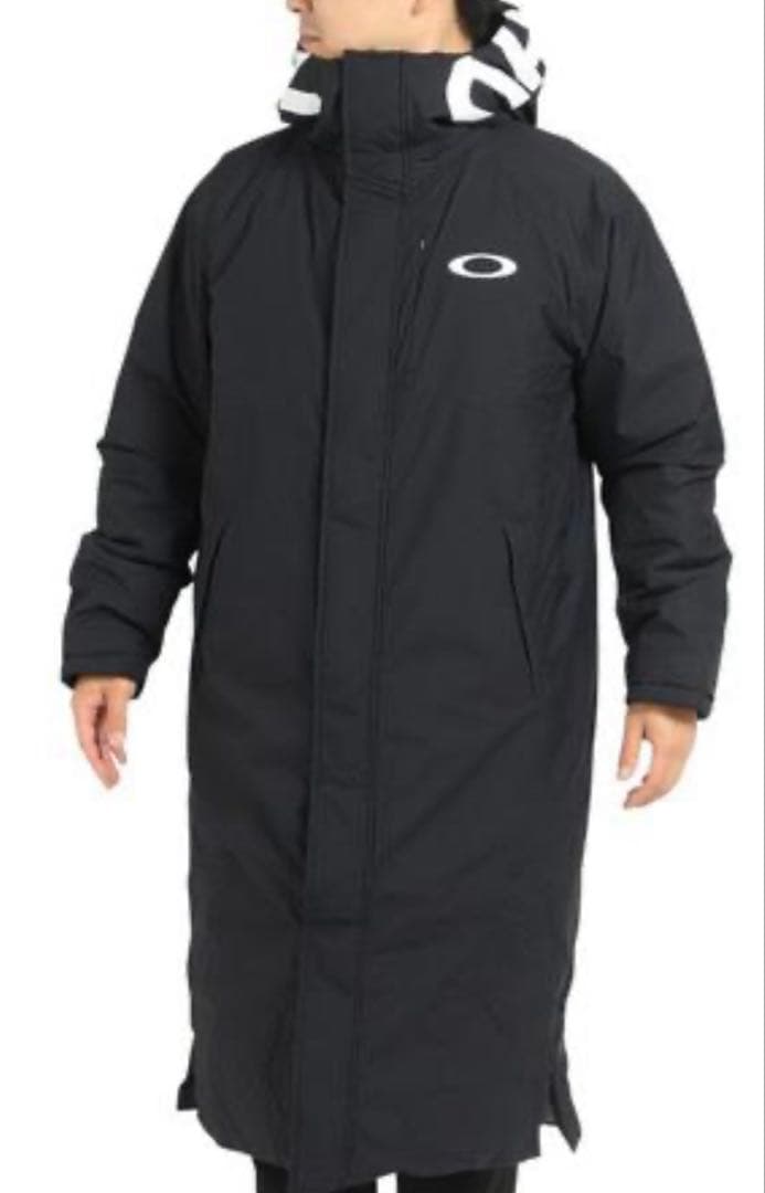 美品　オークリー oakley ベンチコート 黒　ブラック　3L
