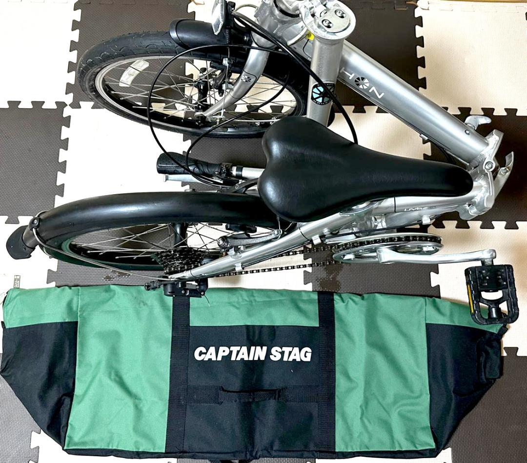 ダホン軽量 (11.6kg) アルミ折りたたみ自転車、自転車用バッグ付き