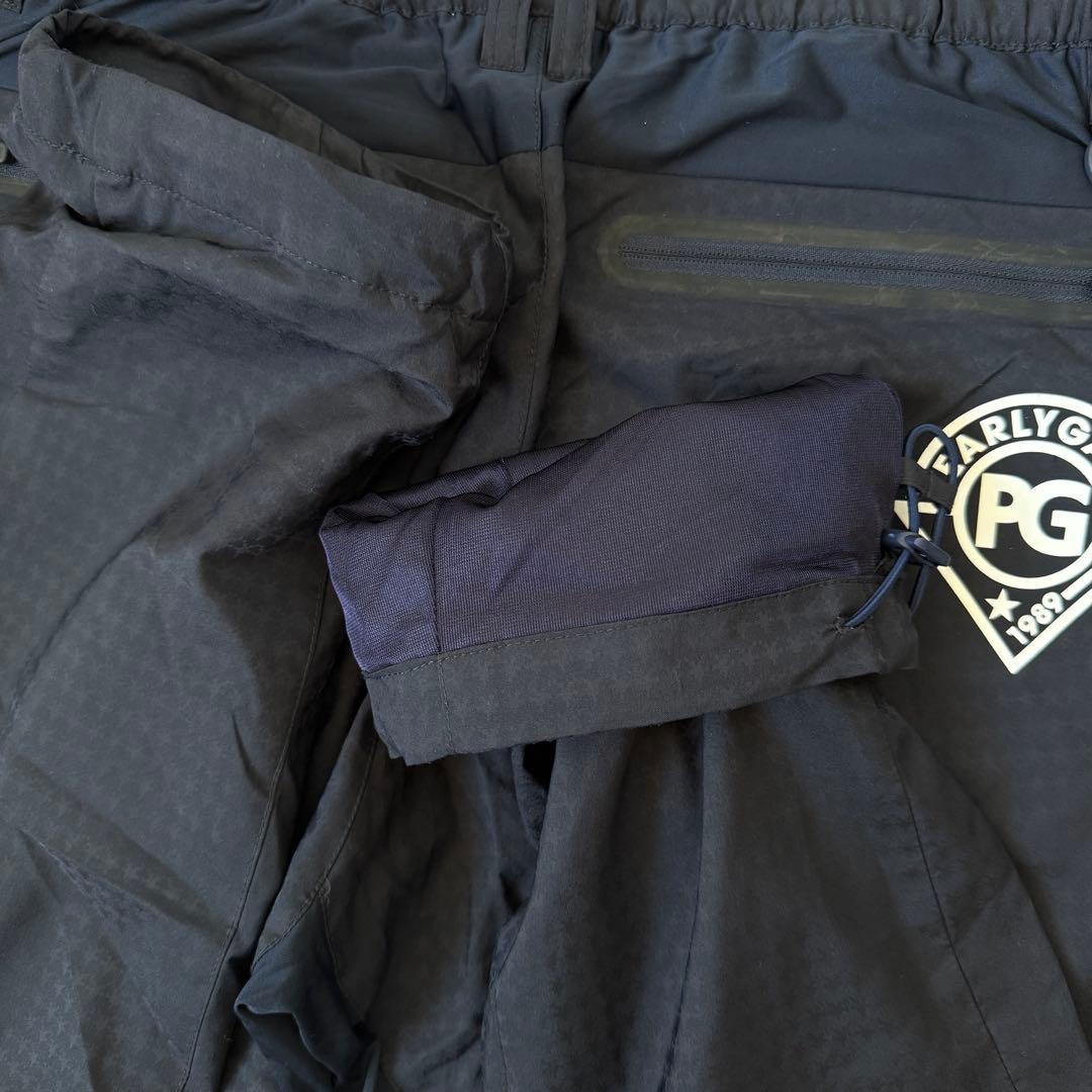 防寒　蓄熱　裏地付き　パーリーゲイツ　パンツ　M〜L相当　紺　ネイビー　白　4