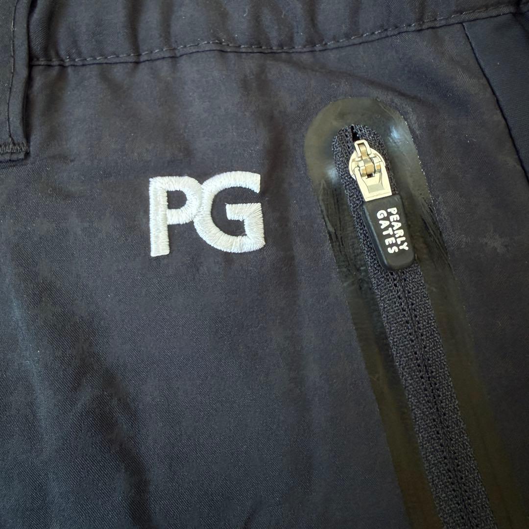 防寒　蓄熱　裏地付き　パーリーゲイツ　パンツ　M〜L相当　紺　ネイビー　白　4