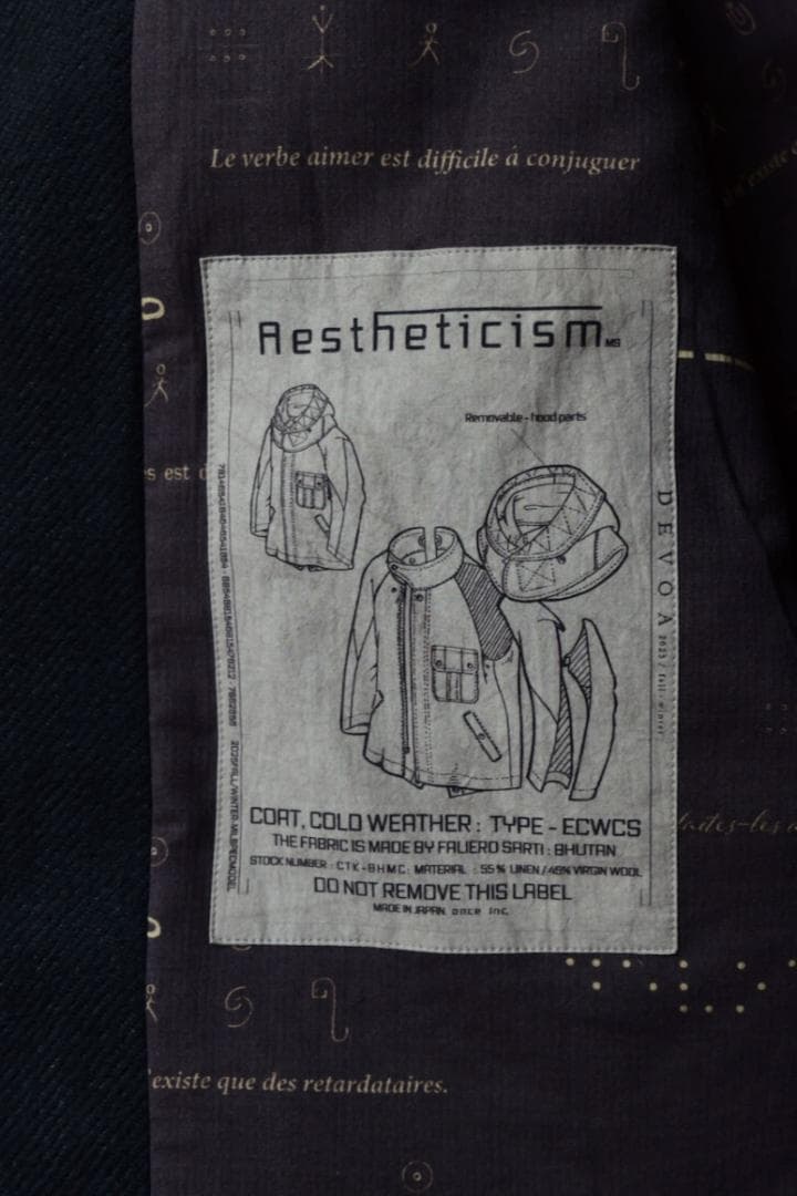 DEVOA 25AW 　サイズ１　ミリタリーモッズコート　完全未使用品