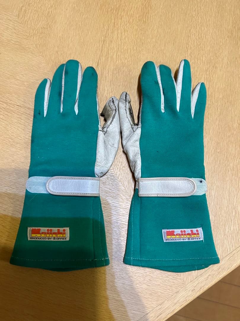 土屋圭市 レーシンググローブ 希少 旧モデル グリーン Mサイズ - メルカリ