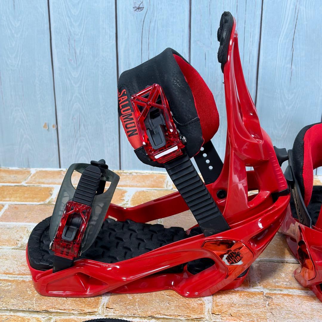 SALOMON RYTHEM サイズS バインディング スノーボード レッド 赤