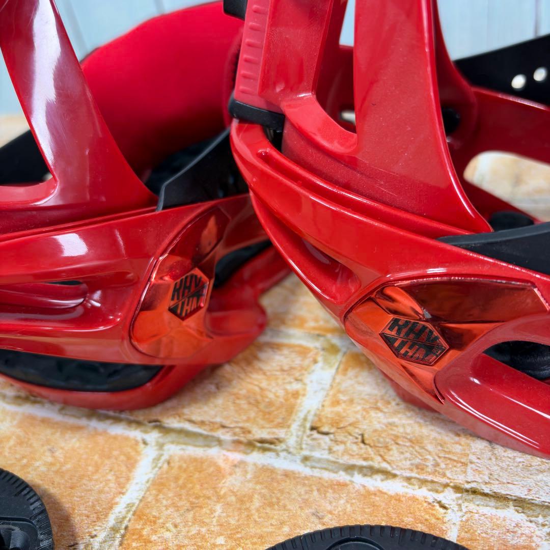 SALOMON RYTHEM サイズS バインディング スノーボード レッド 赤