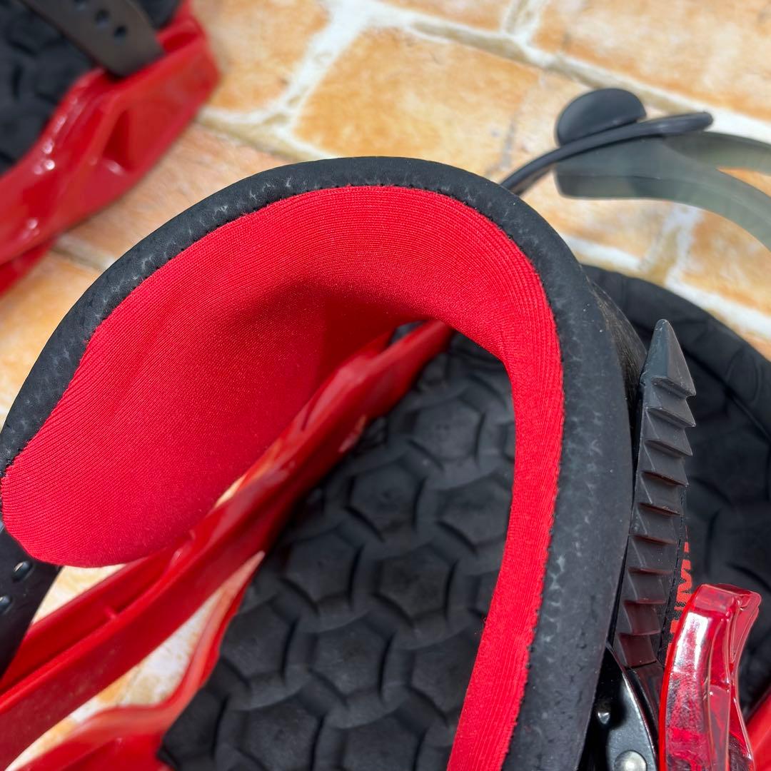 SALOMON RYTHEM サイズS バインディング スノーボード レッド 赤