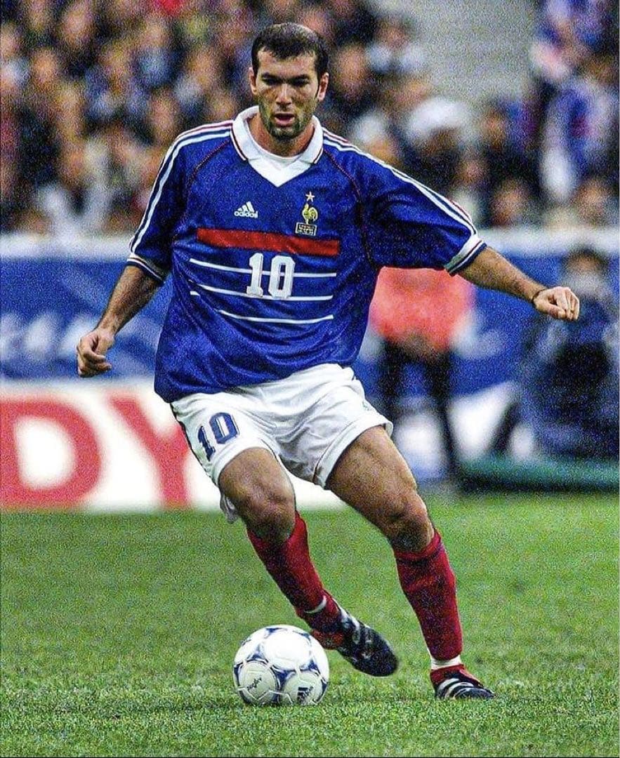 正規品 98/00 フランス代表 ユニフォーム ジダン　Lサイズ