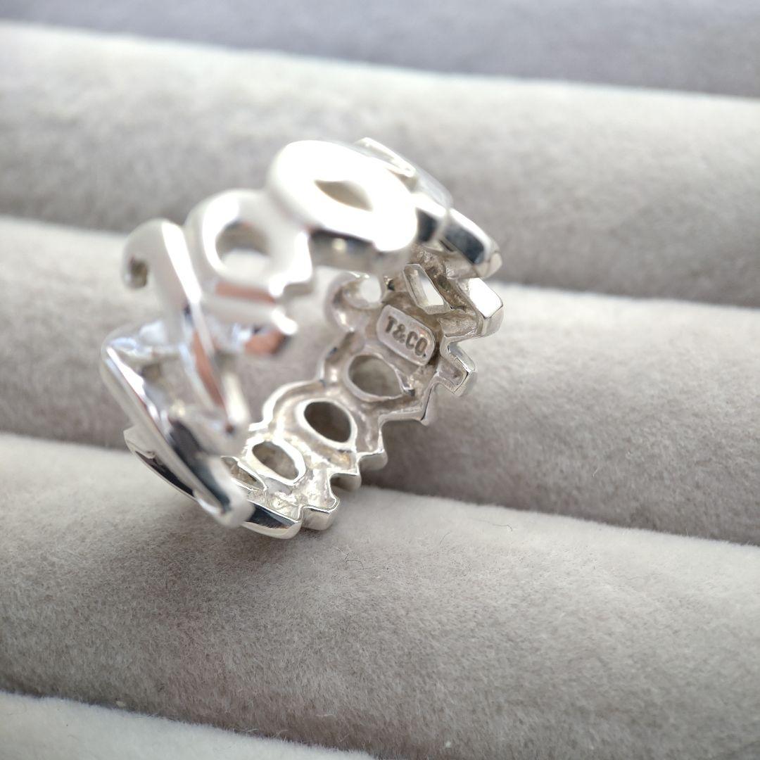 TIFFANY＆Co.ラブ＆キス　シルバーリングSV925 11.5号