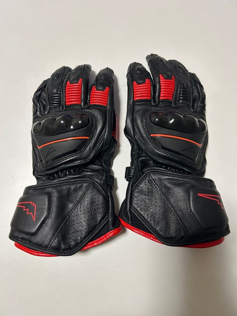 クシタニ K-5345 アドロイトグローブ 黒/赤 ADROIT GLOVES - メルカリ